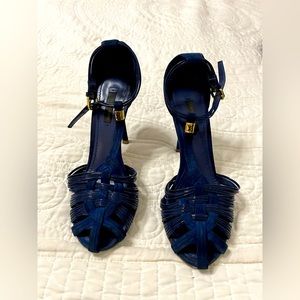 Louis Vuitton Blue Heels